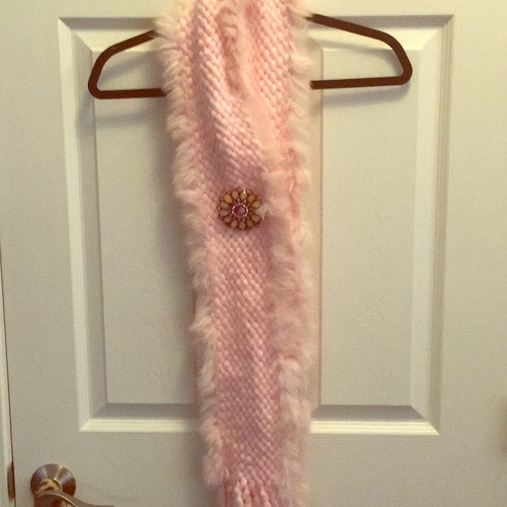 Scarf and pin..